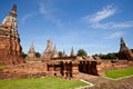 The ruin temple in ayutthaya