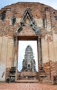 Ruin temple of Ayutthaya,Thailand Royalty Free Stock Photo