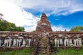 Ruin temple in ayutthaya, thailand Royalty Free Stock Photo