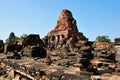 Ruin temple in Sukhothai Royalty Free Stock Photo