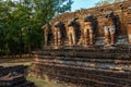 Ruin temple of Wat Chang Rop, in Kamphaeng Phet Historical Par Royalty Free Stock Photo