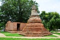 Ruin temple at Wat Khun Inthapramun of Angthong Province Thailand