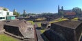 Ruin of Tlatelolco in the centre of Mexico city Royalty Free Stock Photo