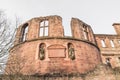 The ruin tower of Heidelberg castle in Heidelberg