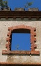 Ruin window to the sky Royalty Free Stock Photo