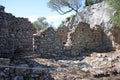 Ruinas de una casa en la ciudad romana de Ocuri en Ubrique, provincia de CÃÂ¡diz EspaÃÂ±a Royalty Free Stock Photo