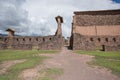Ruinas Raqchi is a ruins and is located in Provincia de Canchis, Cusco, Peru. Royalty Free Stock Photo