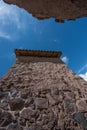 Ruinas Raqchi is a ruins and is located in Provincia de Canchis, Cusco, Peru. Royalty Free Stock Photo