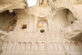 Ruined Ancient Cave Church in Cappadocia, Turkey Royalty Free Stock Photo