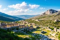 The ruined ancient lycian city Arykanda has a panoramic view.