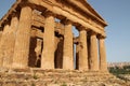 ruined ancient temple (concord) - agrigento - italy Royalty Free Stock Photo