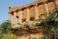 ruined ancient temple (concord) - agrigento - italy Royalty Free Stock Photo