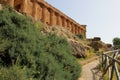 ruined ancient temple (concord) - agrigento - italy Royalty Free Stock Photo
