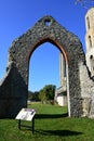 Monastery Ruins, Wymondham Abbey, Norfolk, England Royalty Free Stock Photo