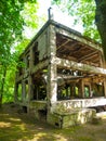 Ruined barracks on Westerplatte peninsula, Gdansk, Poland. Royalty Free Stock Photo