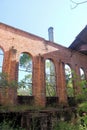 Ruined Brick Building at Abandoned Coal Mine Royalty Free Stock Photo