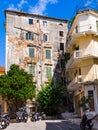 Ruined brick house in Corfu Town - Kerkyra