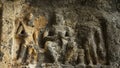 Ruined Buddha Figure Aurangabad caves, Aurangabad, Maharashtra