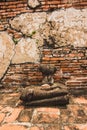 The broken Buddha. Royalty Free Stock Photo