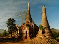 Ruined buddhist stupas in Inn Dein Myanmar