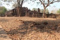 ruined buddhist temple (wat chang rop) at khamphaeng phet (thailand) Royalty Free Stock Photo