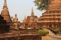 ruined buddhist temple (wat mahathat) - sukhothai - thailand Royalty Free Stock Photo