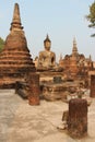 ruined buddhist temple (wat mahathat) - sukhothai - thailand