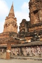 ruined buddhist temple (wat mahathat) - sukhothai - thailand Royalty Free Stock Photo