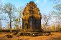 Ruined building of ancient complex Koh Ker, Cambodia