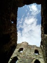 Ruined building Etal Castle in the borders Royalty Free Stock Photo