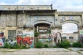 Ruined building with graffiti in Berlin