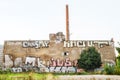 Ruined building with graffiti in Berlin