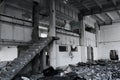 Ruined building interior Royalty Free Stock Photo