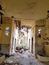 Ruined building interior Royalty Free Stock Photo