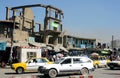 Kabul, Afghanistan: A ruined building in central Kabul