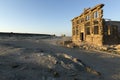 A ruined building in Namibia. horizontal image.