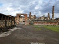 Ruined building in Pompeii Royalty Free Stock Photo