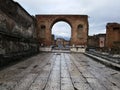 Ruined building in Pompeii Royalty Free Stock Photo