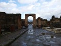 Ruined building in Pompeii Royalty Free Stock Photo