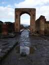 Ruined building in Pompeii Royalty Free Stock Photo