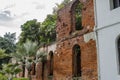 Ruined buildings inside Fort Santiago, Intramuros, Manila, Philippines