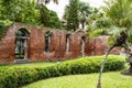 Ruined buildings inside Fort Santiago, Intramuros, Manila, Philippines