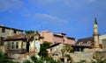 Ruined buildings in old town Constanta Royalty Free Stock Photo