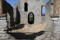 Ruined church at Burrow Mump