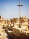 Ruined columns, Jerash, Jordan Royalty Free Stock Photo