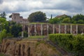 Ruined columns at Trajan`s Market