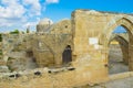 The ruined courtyard Royalty Free Stock Photo