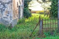 Ruined entry of old Italian farmhouse Royalty Free Stock Photo