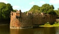 Big battlement of vellore fort with trees