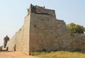 Ruined Fort Wall of Indian kingdom, Hampi